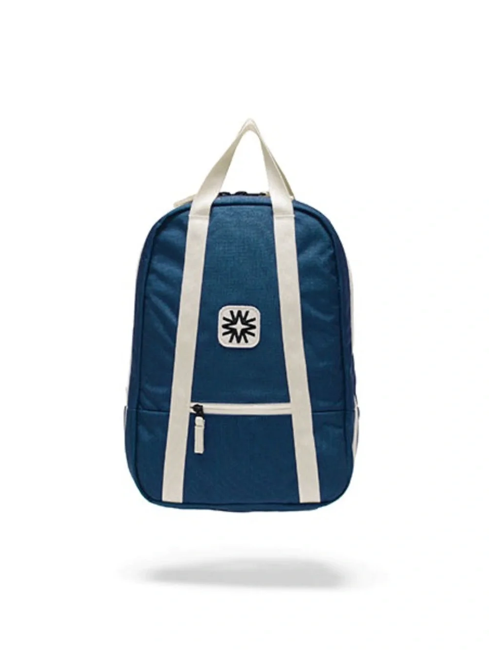 Kids Blue Backpack with Cream Contrast Straps